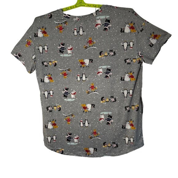 Winter Holiday Nightshirt Women's 2X-3X Secret Treasures Recycled Polyester - Picture 2 of 6